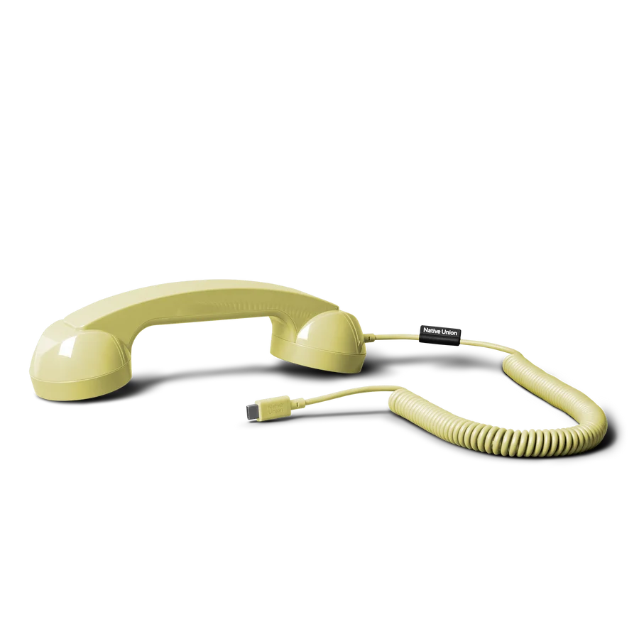 Native Union POP Phone Type-C Portlu Retro Telefon Ahizesi Sarı