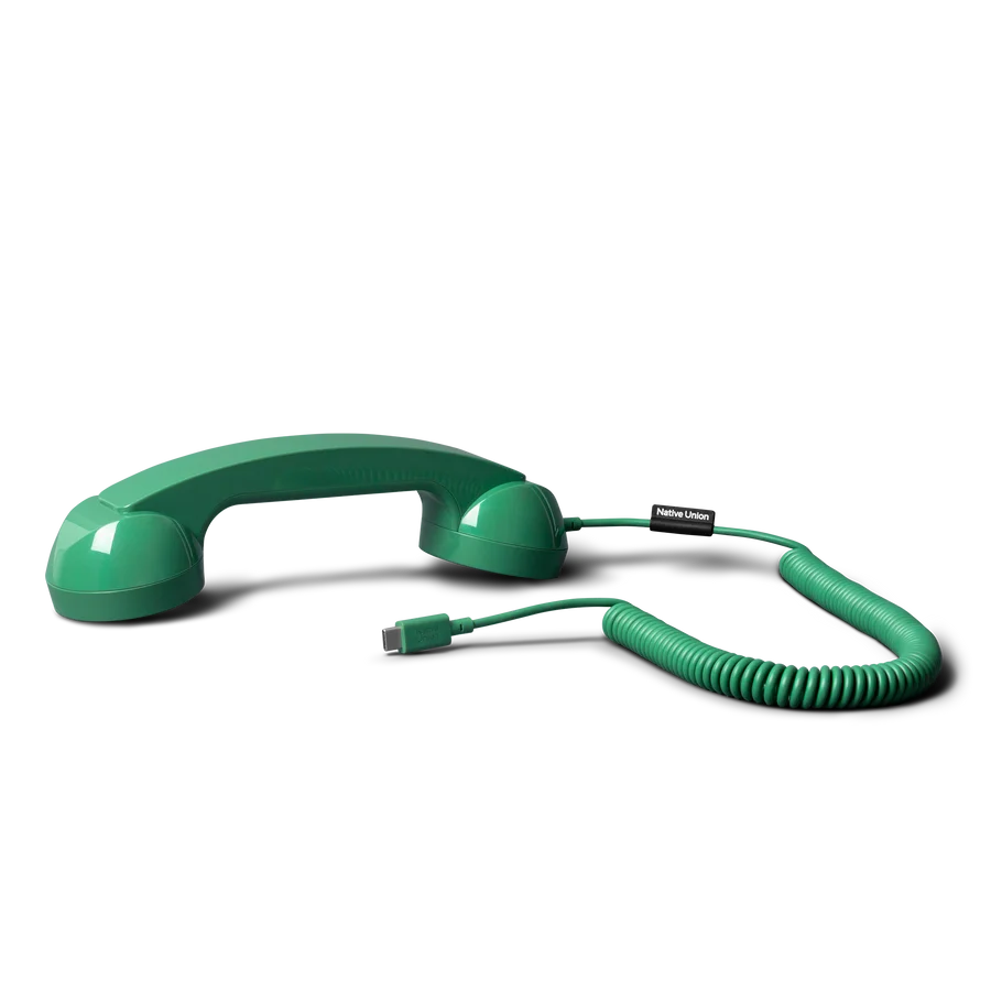 Native Union POP Phone Type-C Portlu Retro Telefon Ahizesi Yeşil