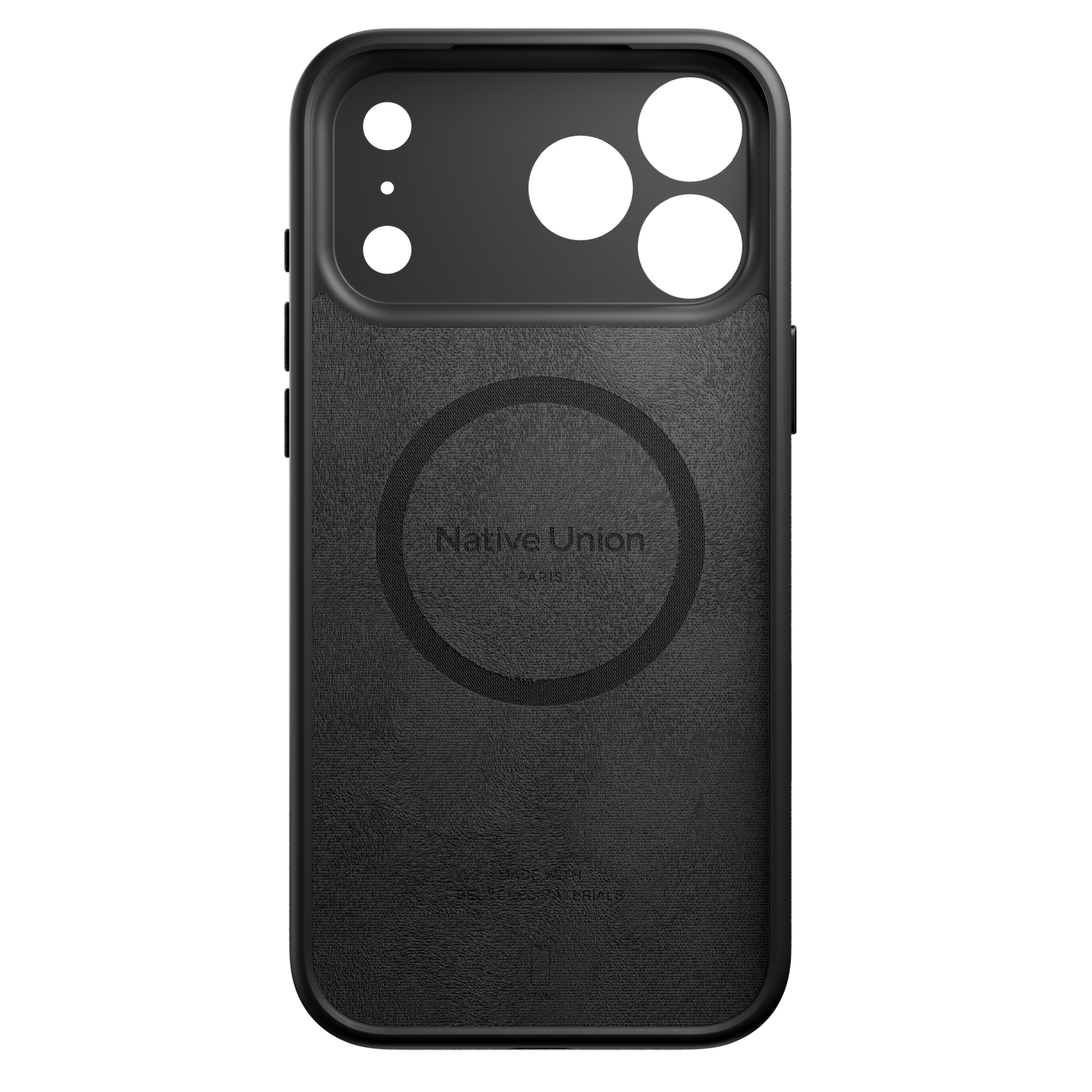 iPhone 17 Pro Max MagSafe kablosuz şarj ile Native Union Active kadife iç görünüm
