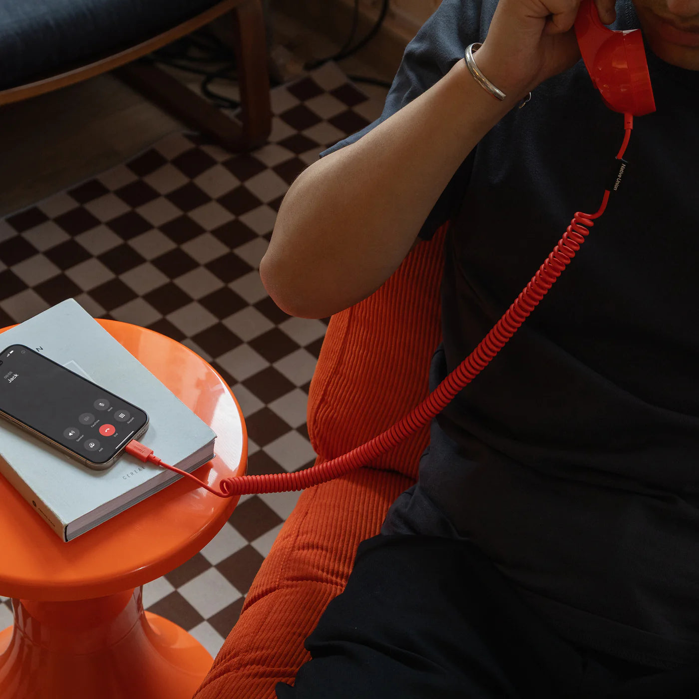 Native Union POP Phone Type-C Portlu Retro Telefon Ahizesi Kırmızı