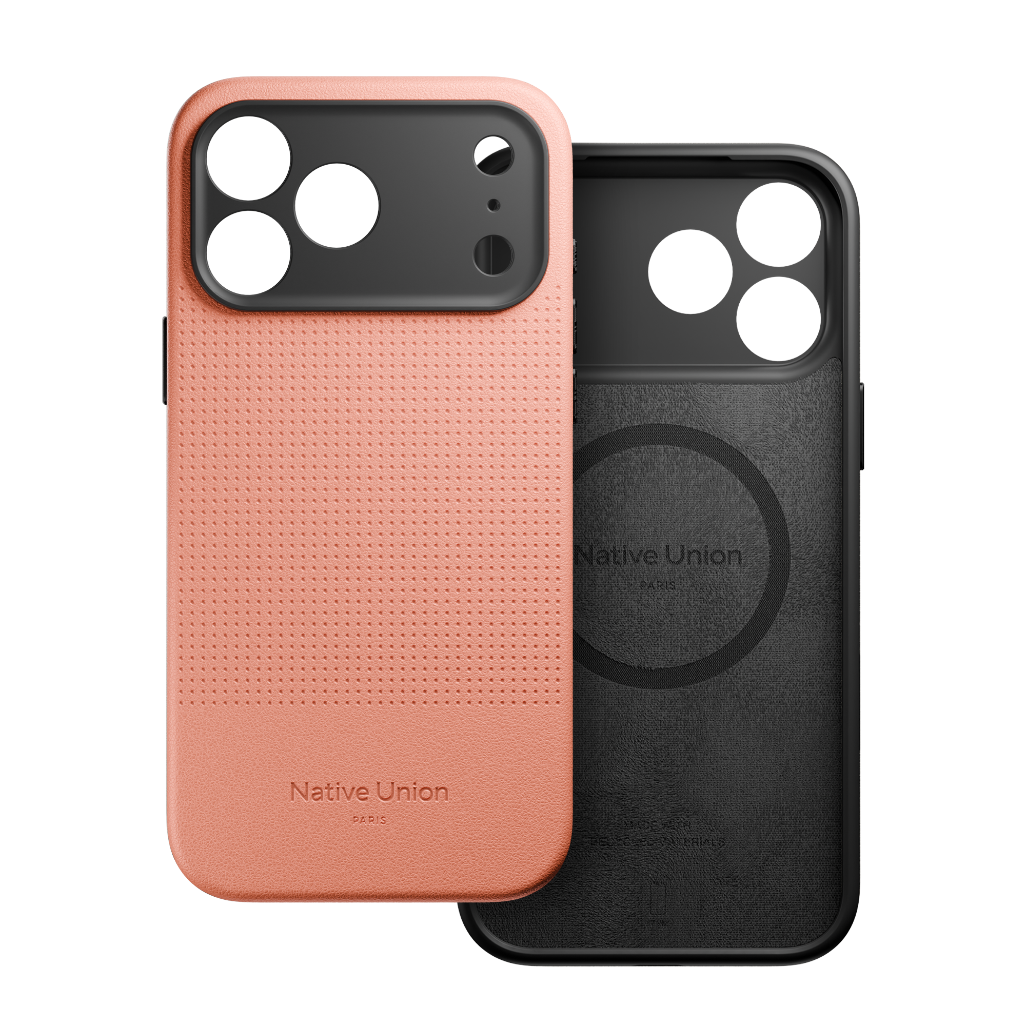 iPhone 17 Pro Max MagSafe kablosuz şarj ile Native Union Active kadife iç görünüm