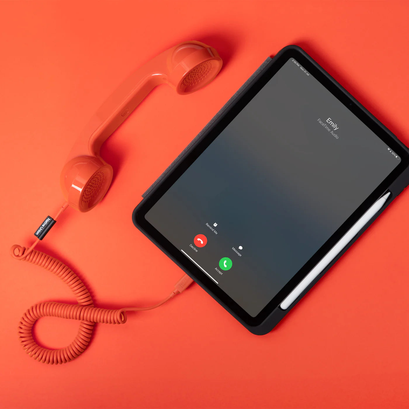 Native Union POP Phone Type-C Portlu Retro Telefon Ahizesi Kırmızı