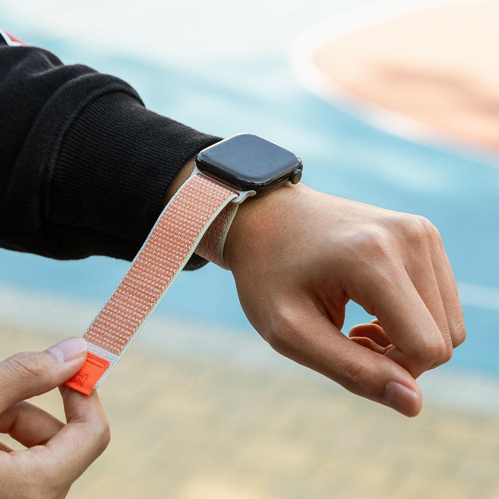 Apple Watch Native Union Active Watch Loop Serisi Hasır Kordon Koyu Turuncu