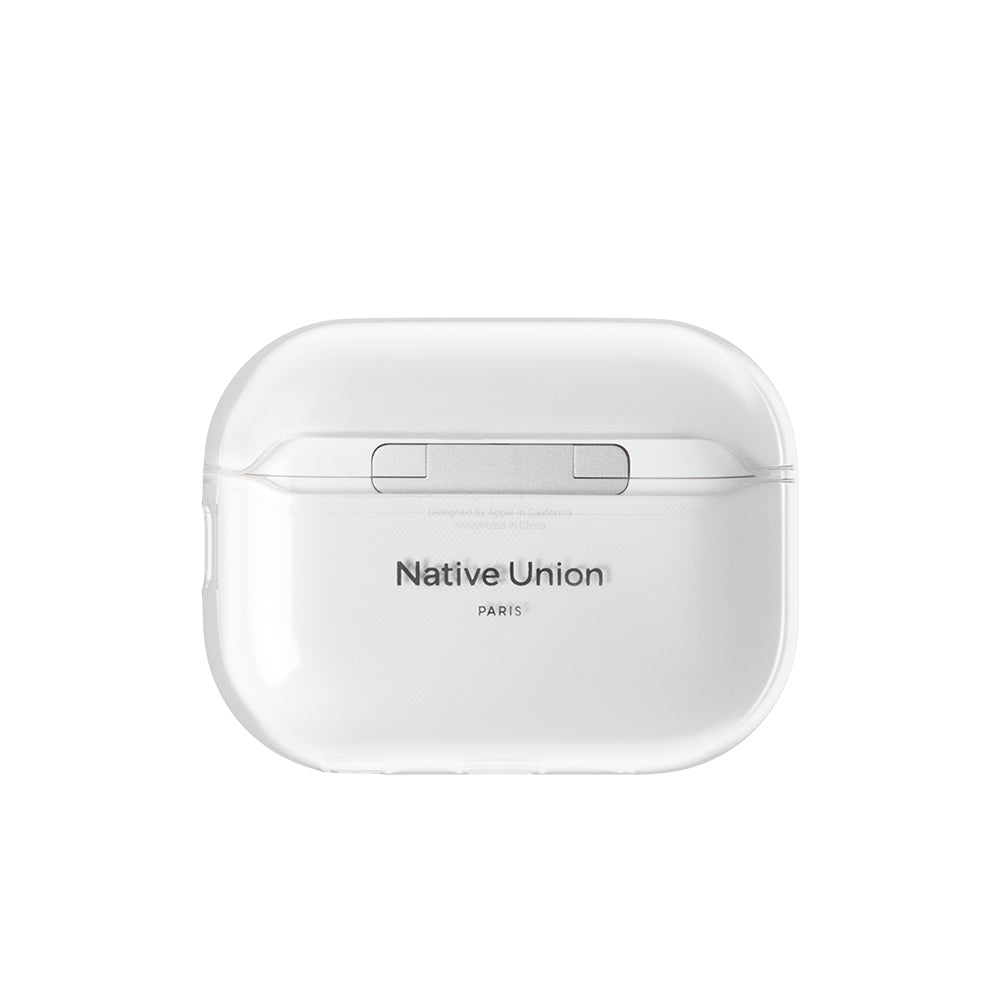 Apple AirPods Pro 3 Kılıf Qi M-Safe Şarj Özellikli Native Union Clear Serisi Silikon Kapak Şeffaf