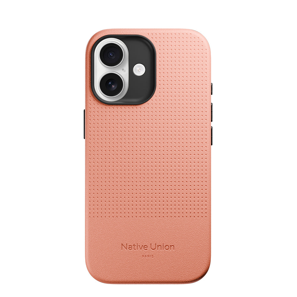 Apple iPhone 17 Kılıf M-safe Şarj Özellikli Deri Dokulu Native Union 2025 Active Serisi Kapak Turuncu