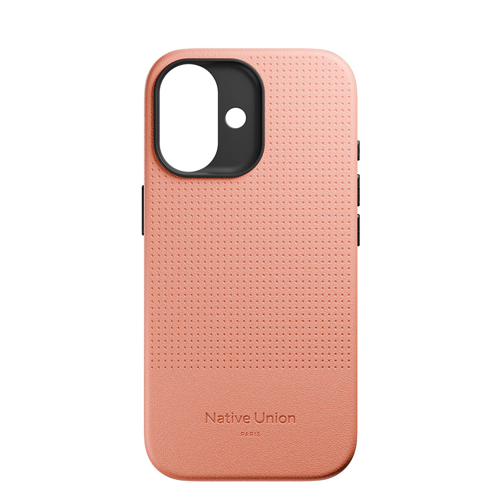 Apple iPhone 17 Kılıf M-safe Şarj Özellikli Deri Dokulu Native Union 2025 Active Serisi Kapak Turuncu