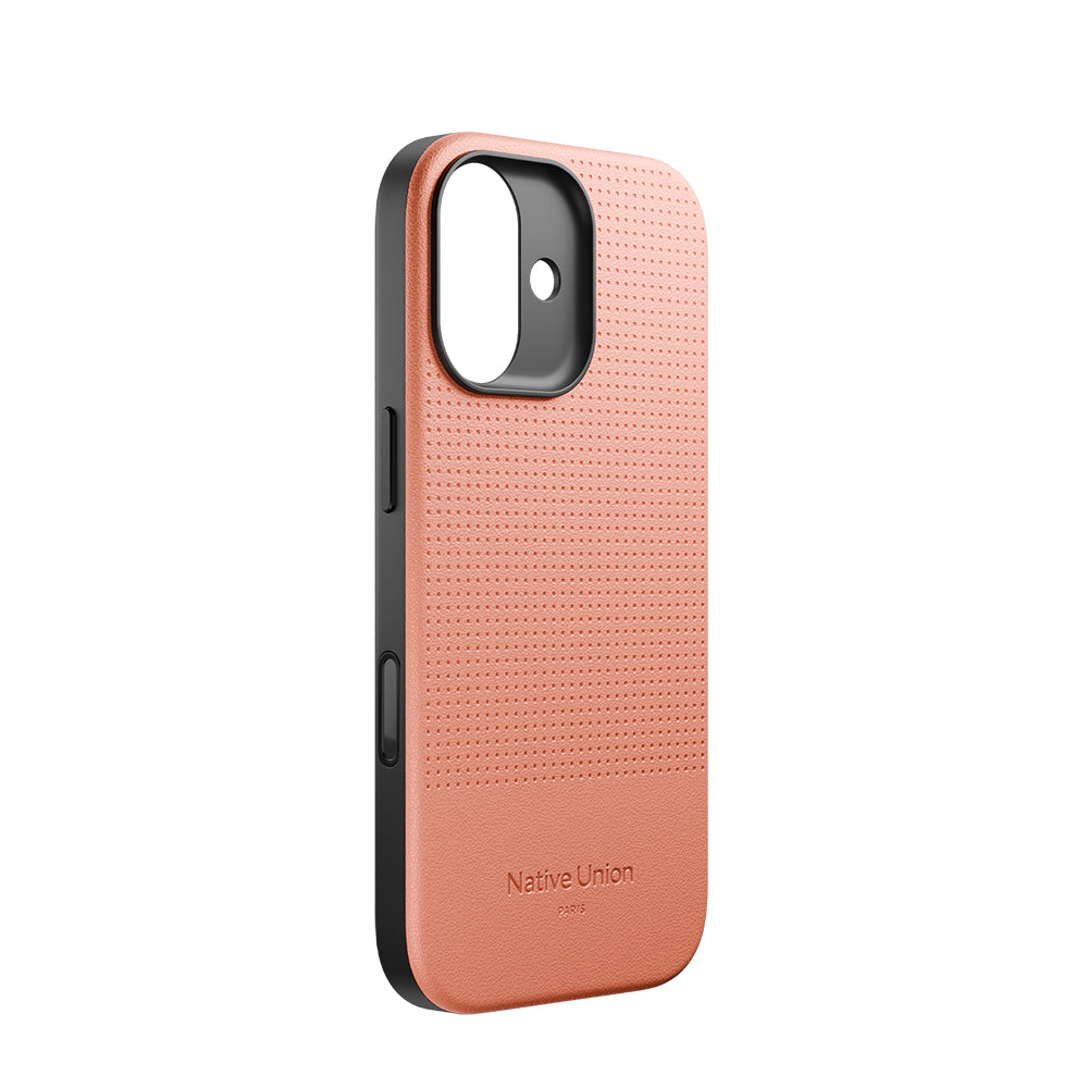 Apple iPhone 17 Kılıf M-safe Şarj Özellikli Deri Dokulu Native Union 2025 Active Serisi Kapak Turuncu