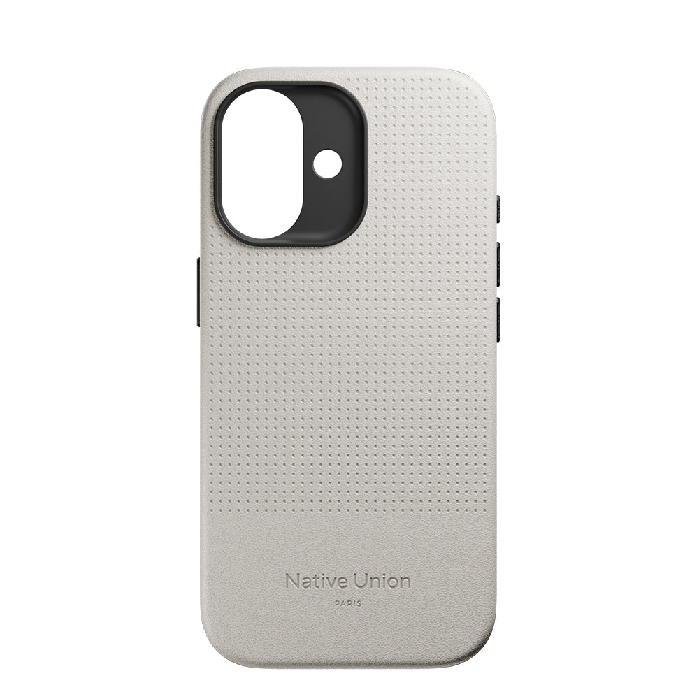 Apple iPhone 17 Kılıf M-safe Şarj Özellikli Deri Dokulu Native Union 2025 Active Serisi Kapak Beyaz