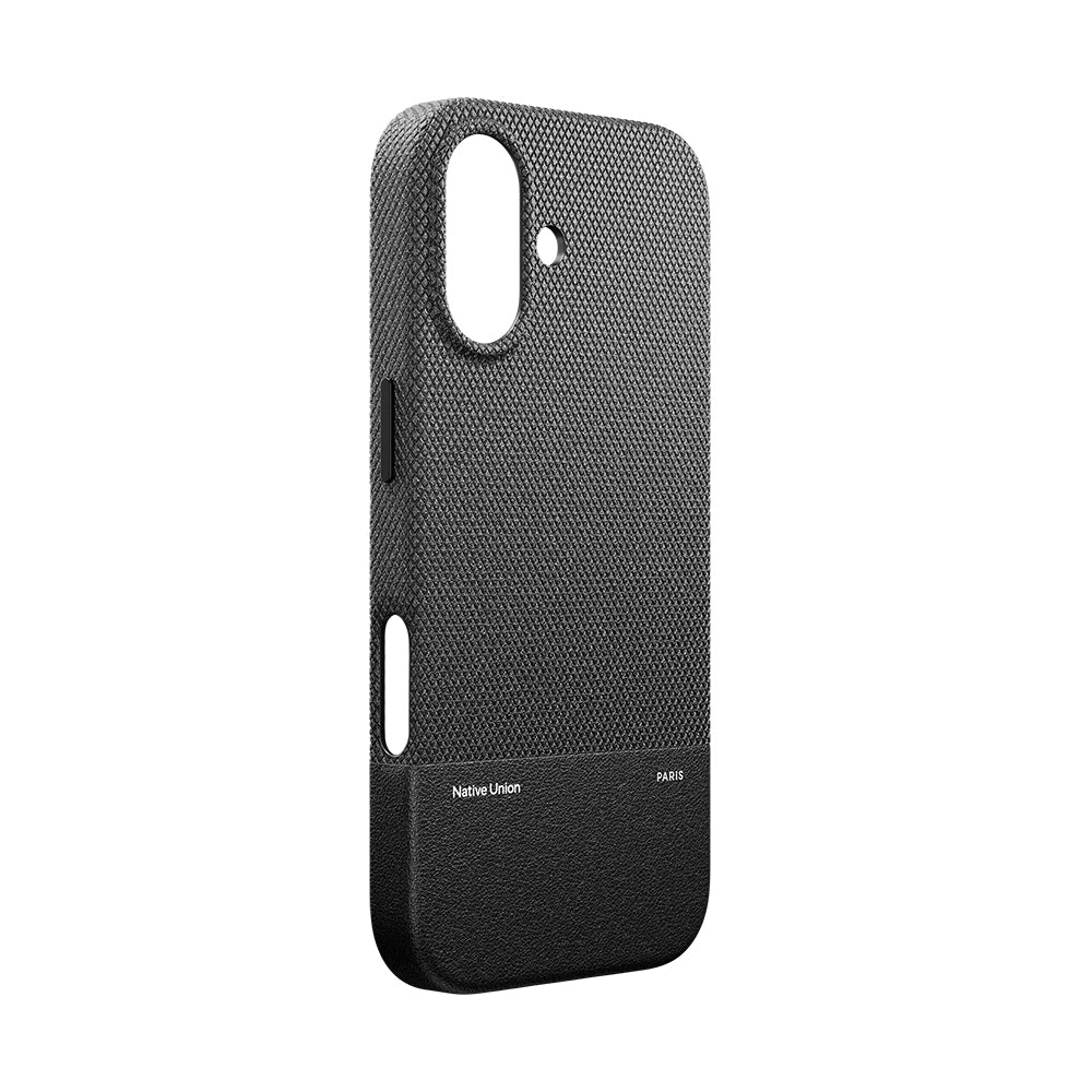 Apple iPhone 17 Kılıf M-safe Şarj Özellikli Deri Dokulu Native Union RE Classic Serisi Kapak Siyah