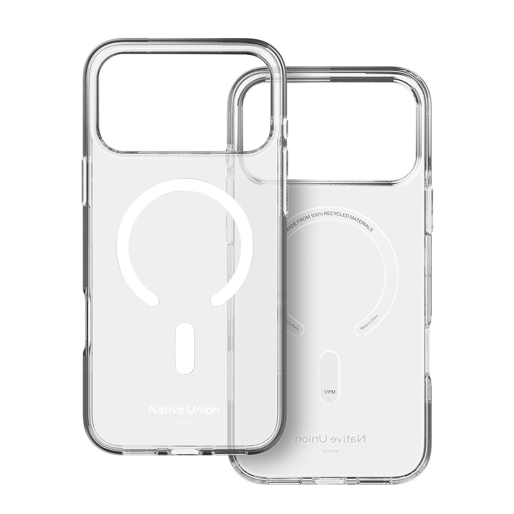 Apple iPhone 17 Pro Kılıf M-safe Şarj Özellikli Native Union RE Clear Serisi Kapak Şeffaf