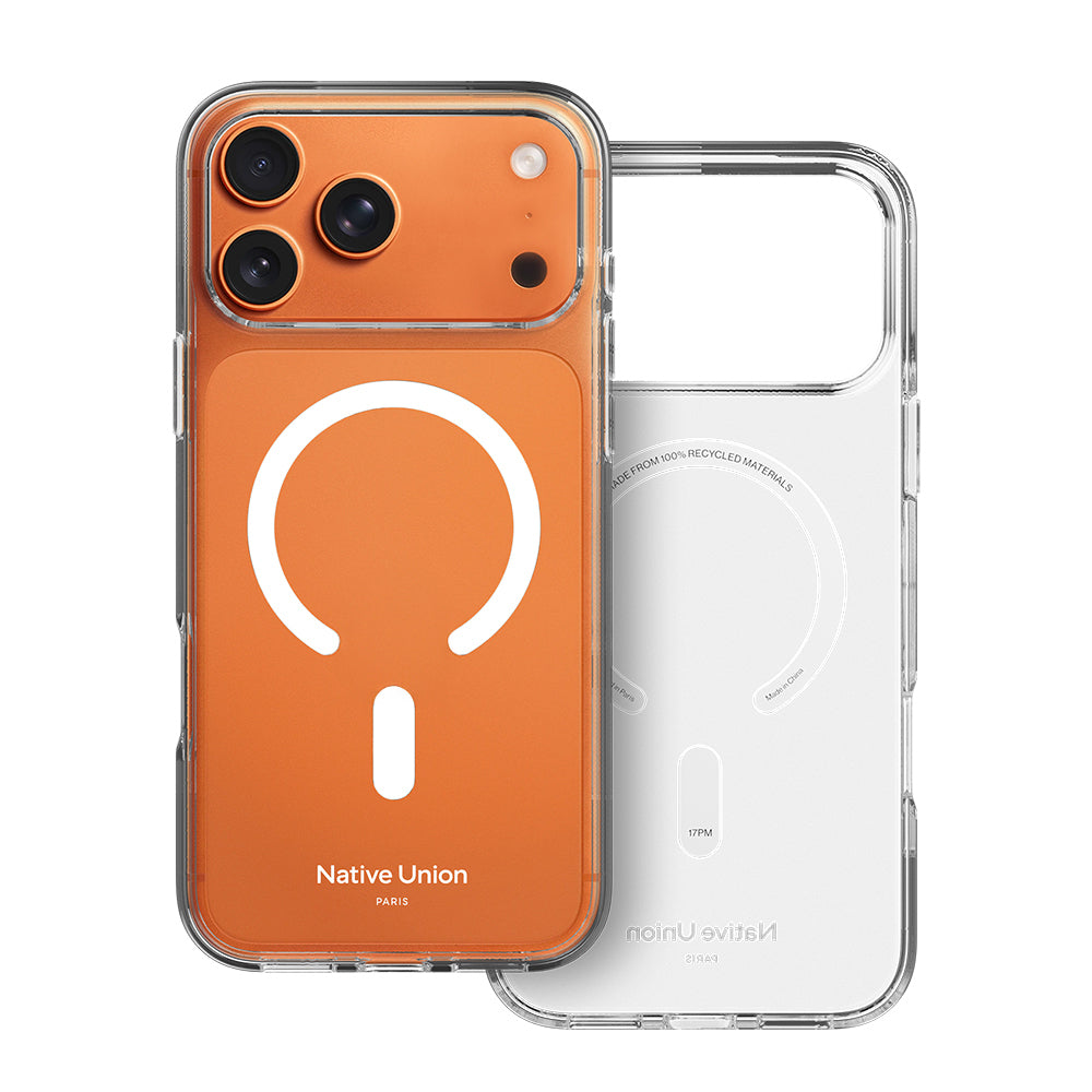 Apple iPhone 17 Pro Max Kılıf M-safe Şarj Özellikli Native Union RE Clear Serisi Kapak Şeffaf