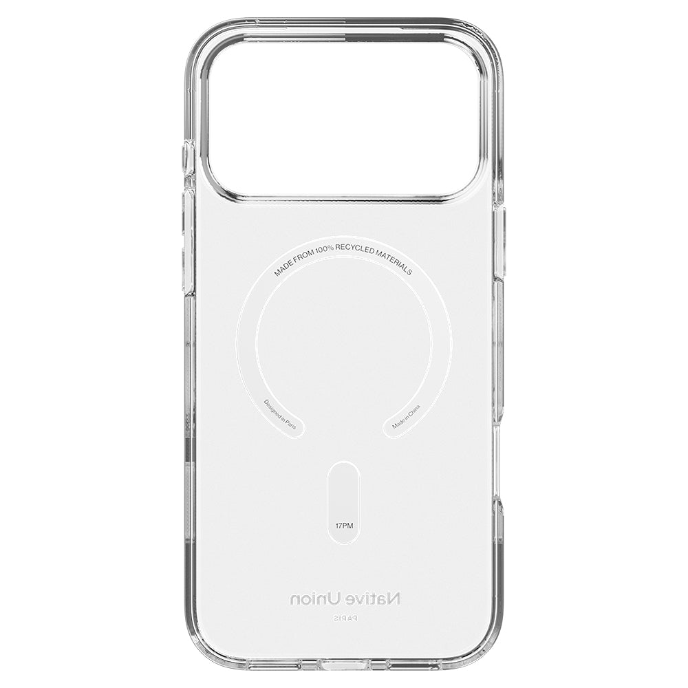 Apple iPhone 17 Pro Max Kılıf M-safe Şarj Özellikli Native Union RE Clear Serisi Kapak Şeffaf