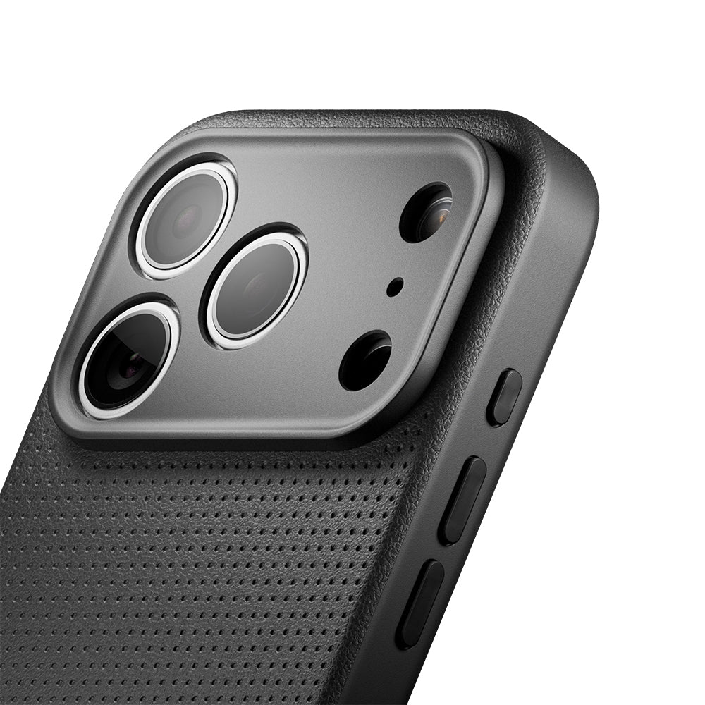 Apple iPhone 18 Pro Kılıf M-safe Şarj Özellikli Deri Dokulu Native Union 2025 Active Serisi Kapak Siyah