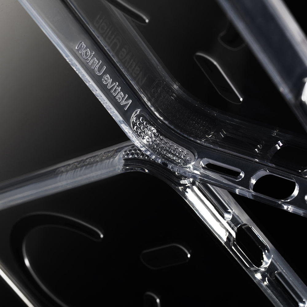 Apple iPhone 18 Pro Max Kılıf M-safe Şarj Özellikli Native Union Airbag Tasarımlı RE Clear Serisi Kapak Şeffaf