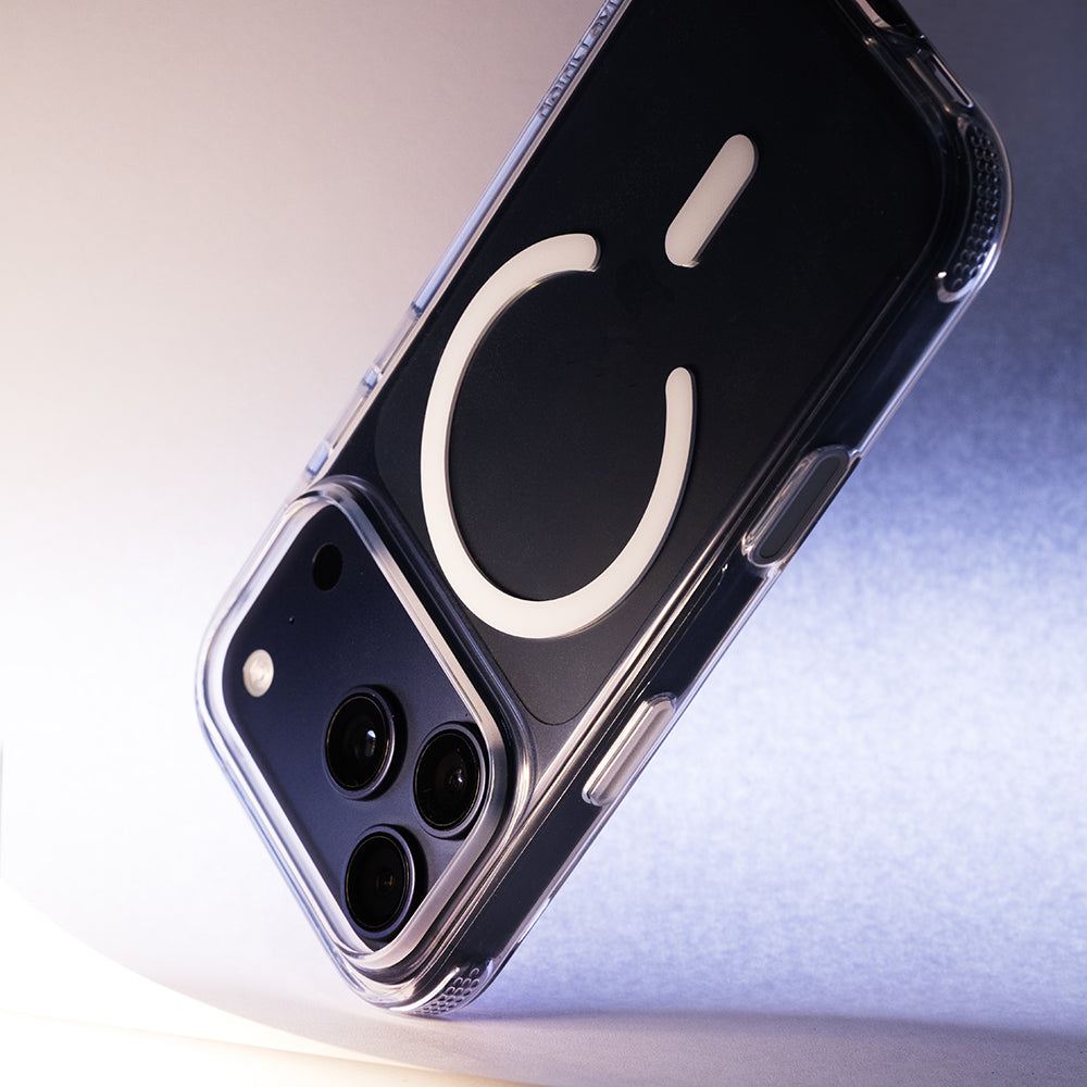 Apple iPhone 18 Pro Max Kılıf M-safe Şarj Özellikli Native Union Airbag Tasarımlı RE Clear Serisi Kapak Şeffaf
