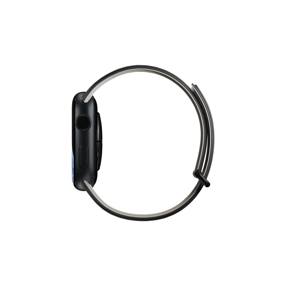 Apple Watch 10 46mm Native Union Active Watch Band Serisi Silikon Kordon Siyah-Gri