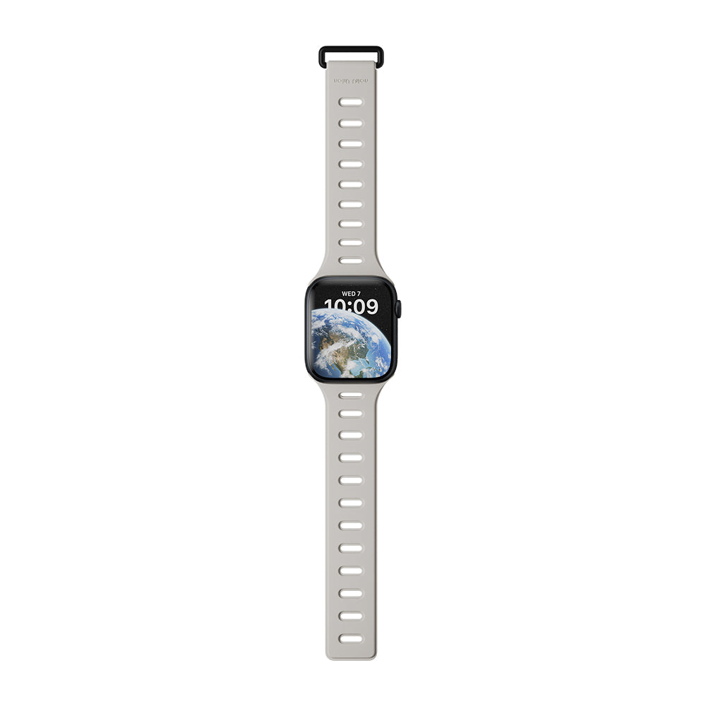 Apple Watch 38mm Native Union Active Watch Band Serisi Silikon Kordon Yeşil-Gri