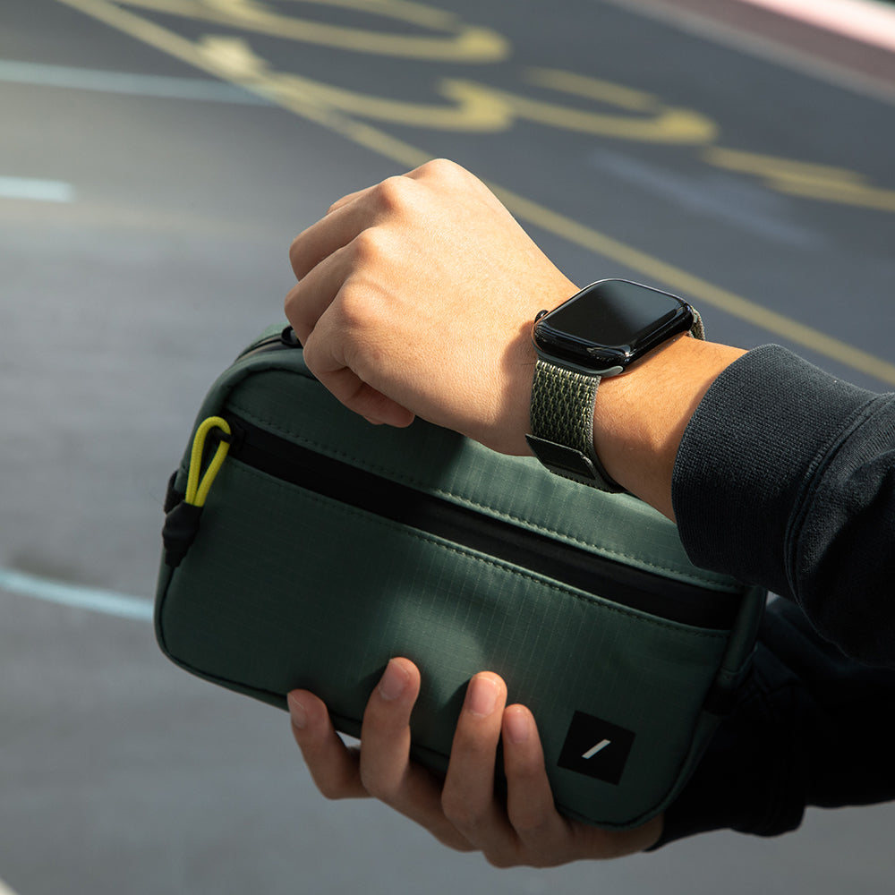 Apple Watch Native Union Active Watch Loop Serisi Hasır Kordon Koyu Yeşil