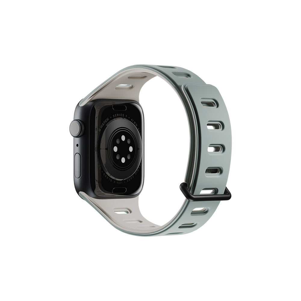 Apple Watch 40mm Native Union Active Watch Band Serisi Silikon Kordon Yeşil-Gri