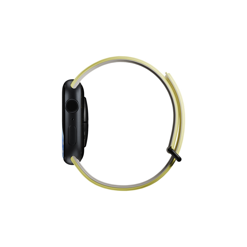 Apple Watch 40mm Native Union Active Watch Band Serisi Silikon Kordon Gri-Sarı