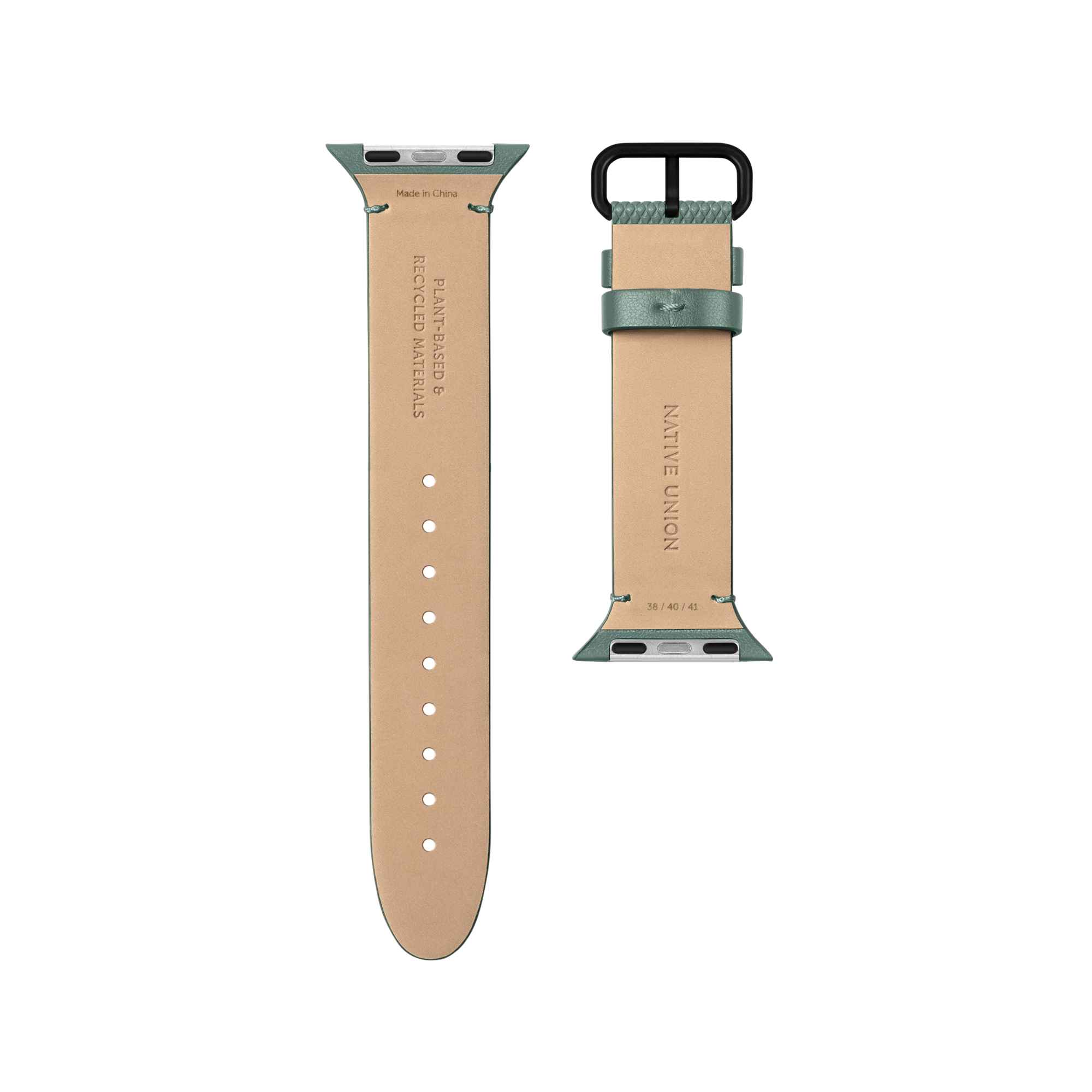 Apple Watch 7 41mm Native Union Classic Serisi Silikon Kordon Yeşil