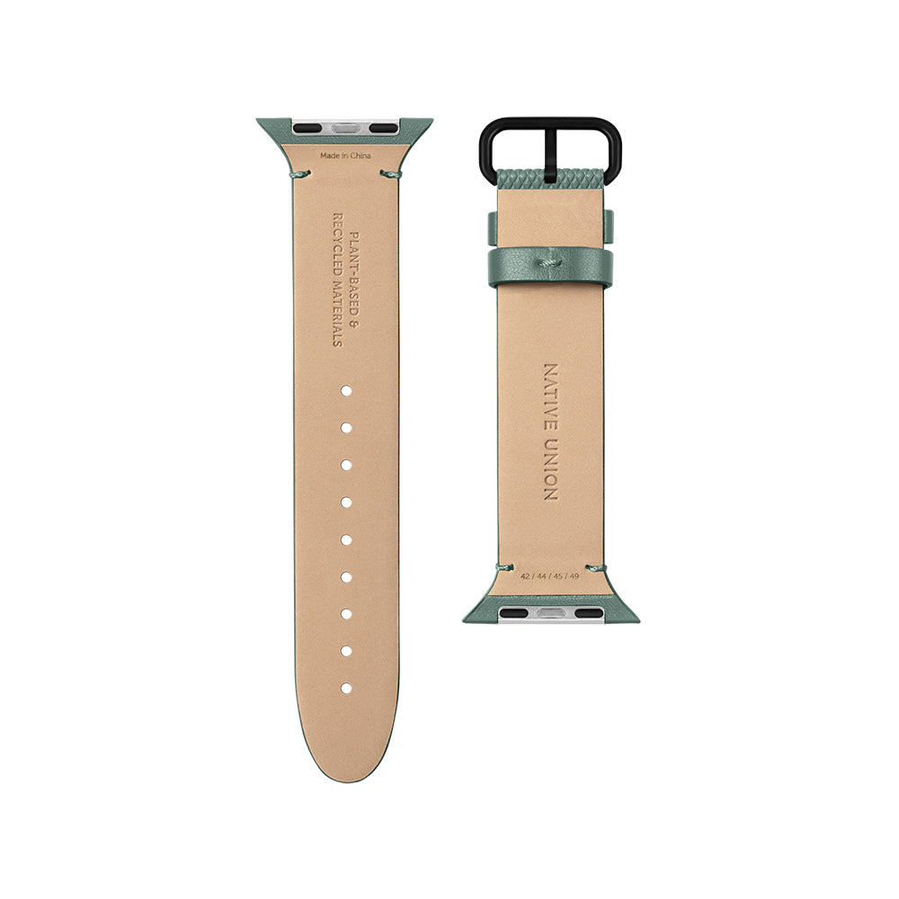 Apple Watch 7 45mm Native Union Classic Serisi Silikon Kordon Yeşil