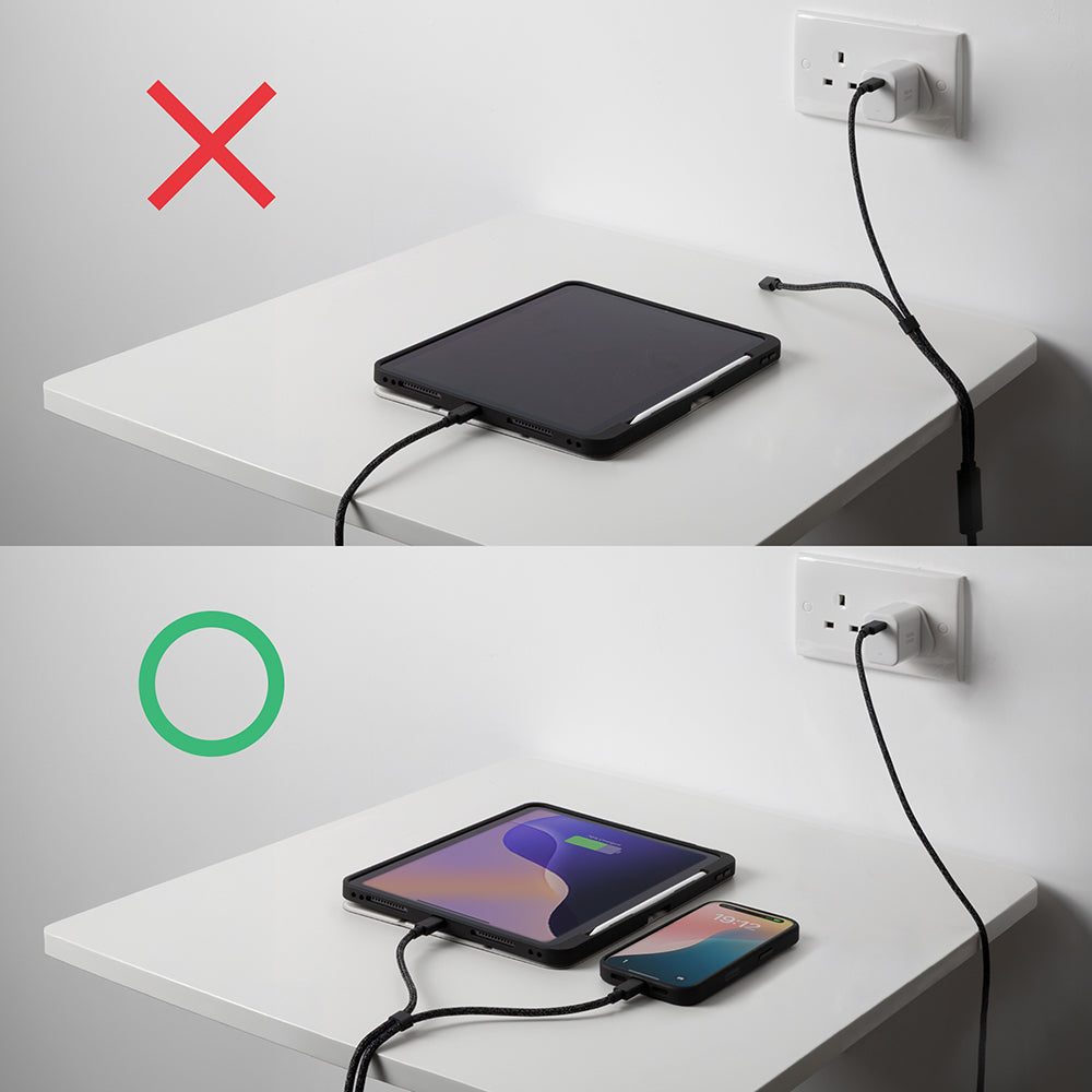 Native Union Belt Serisi PD 2in1 Type-C To Type-C Hızlı Şarj Özellikli Şarj ve Data Kablosu 140W 2M Siyah
