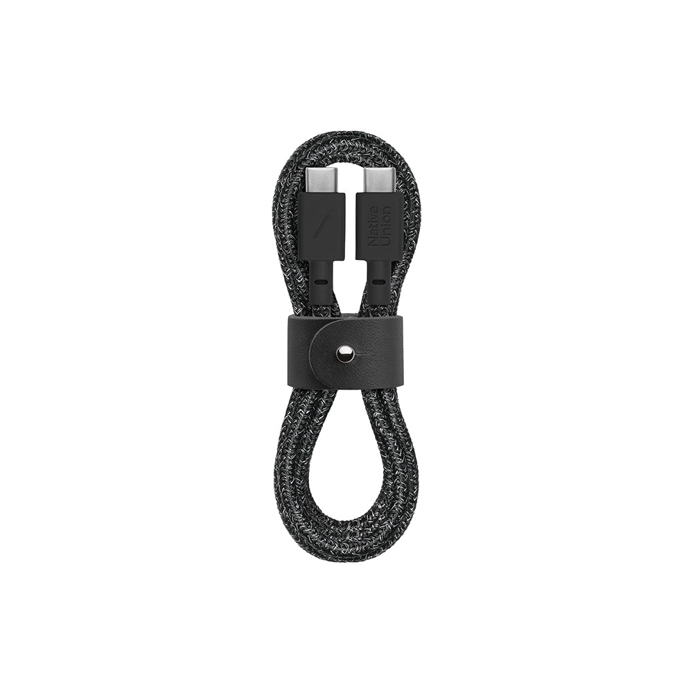 Native Union Belt Serisi Type-C to Type-C Şarj Kablosu 1.2M Siyah