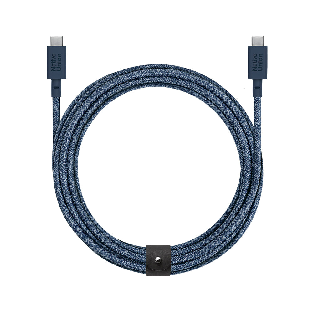 Native Union Belt Serisi Type-C to Type-C Şarj Kablosu 3M Lacivert