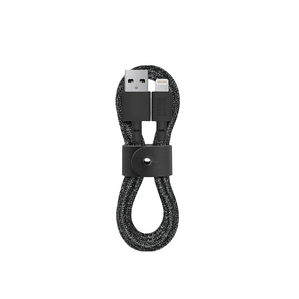 Native Union Belt Serisi USB-A + Lightning Şarj Kablosu 1.2M Siyah