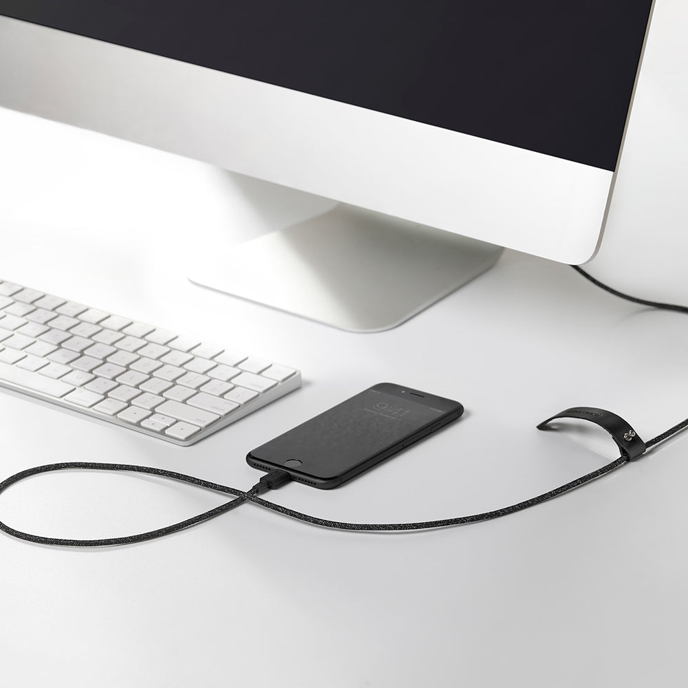Native Union Belt Serisi USB-A + Lightning Şarj Kablosu 1.2M Siyah
