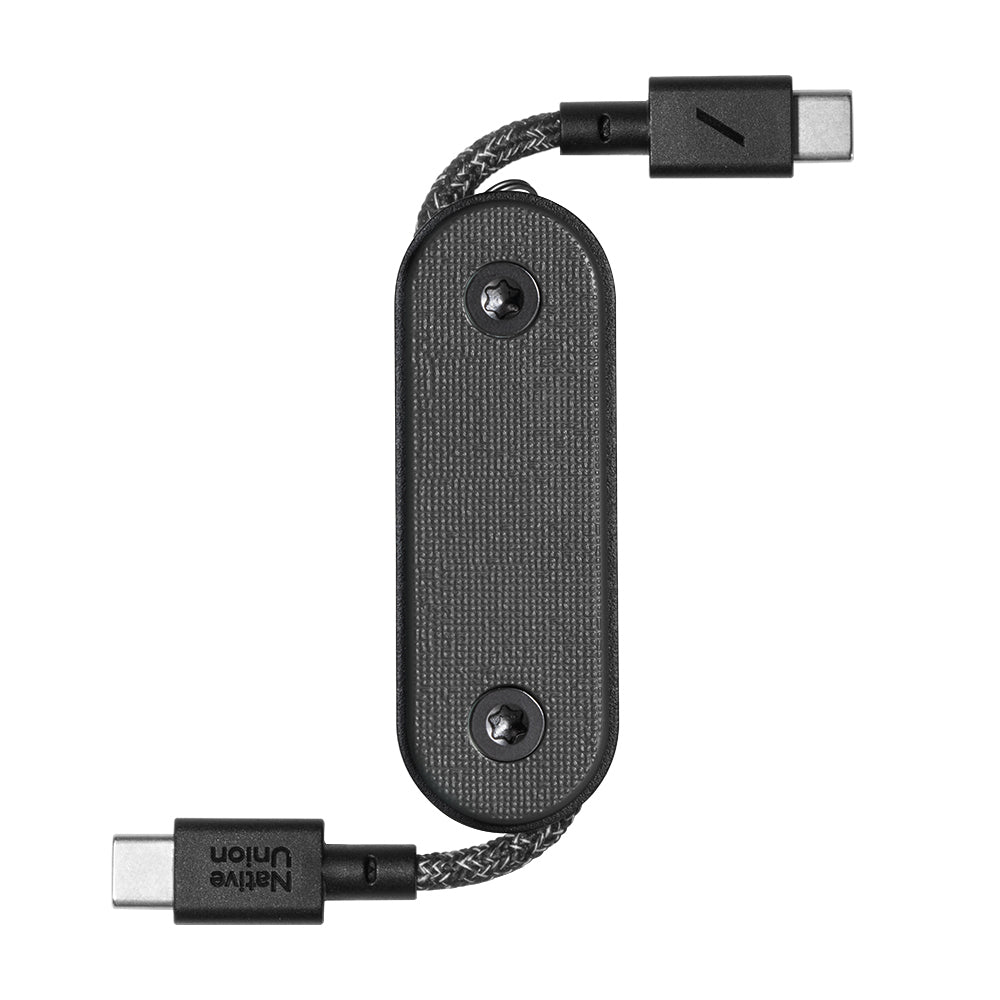 Native Union Pocket Cable Type-C to Type-C Hızlı Şarj Özellikli Anahtarlık Data ve Şarj Kablosu 60W Siyah