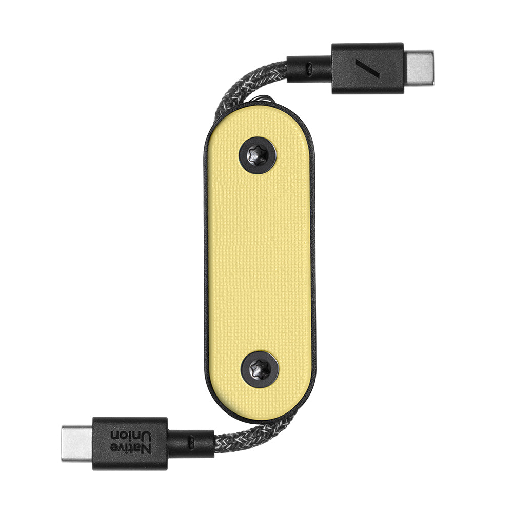 Native Union Pocket Cable Type-C to Type-C Hızlı Şarj Özellikli Anahtarlık Data ve Şarj Kablosu 60W Sarı