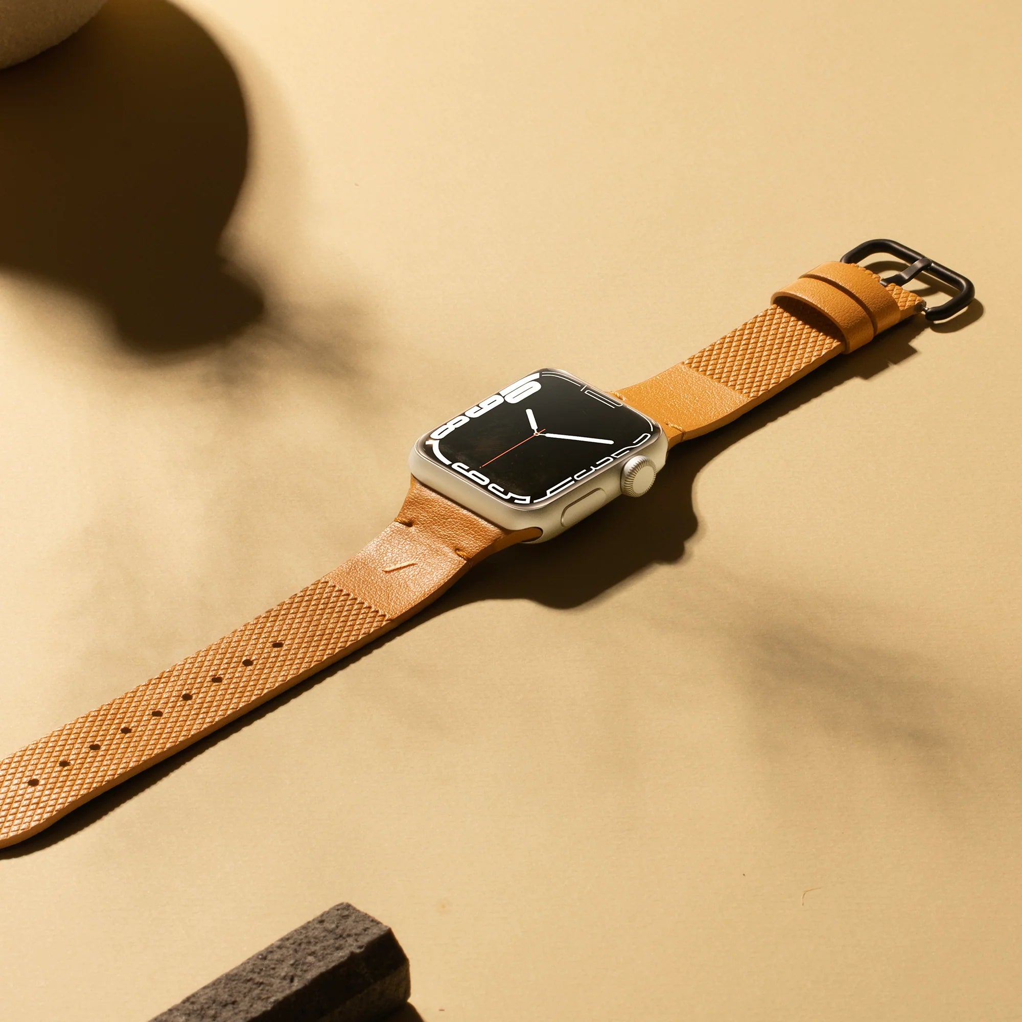 Apple Watch Native Union Classic Serisi Silikon Kordon Turuncu