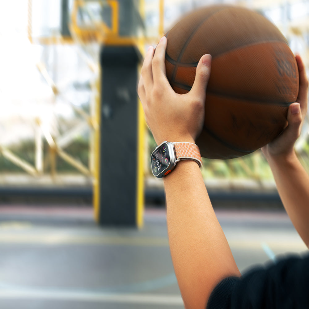Apple Watch Native Union Active Watch Loop Serisi Hasır Kordon Koyu Turuncu