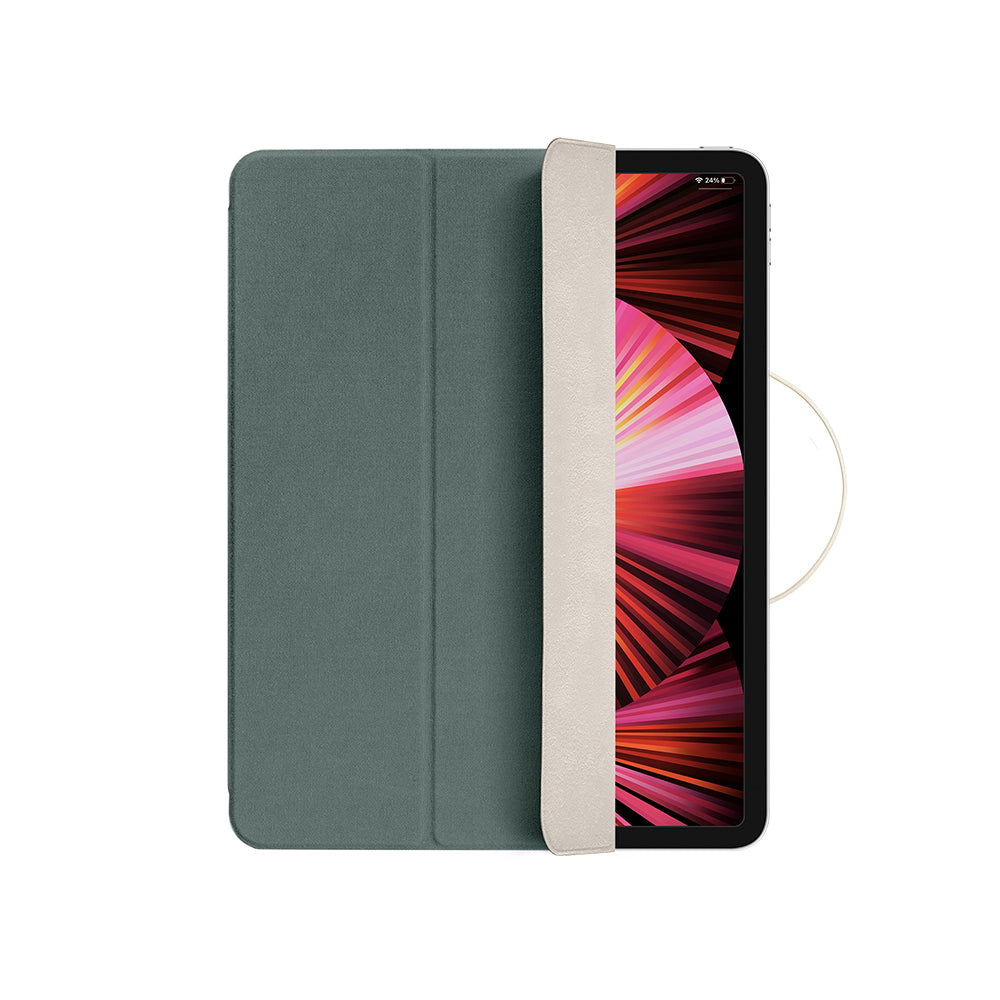 Apple iPad Pro 12.9 2021 (5.Nesil) Native Union W.F.A Folio Serisi Katlanabilir Standlı Tablet Kılıfı Yeşil