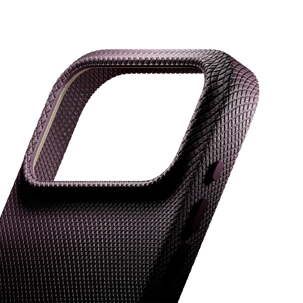 Apple iPhone 18 Pro Kılıf M-safe Şarj Özellikli Deri Dokulu Native Union RE Classic Serisi Kapak Bordo