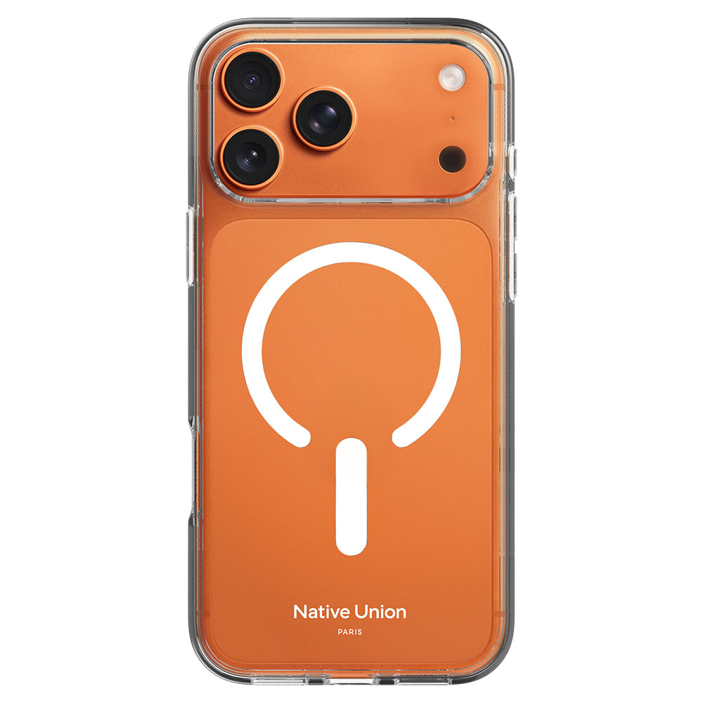 Apple iPhone 18 Pro Max Kılıf M-safe Şarj Özellikli Native Union RE Clear Serisi Kapak Şeffaf