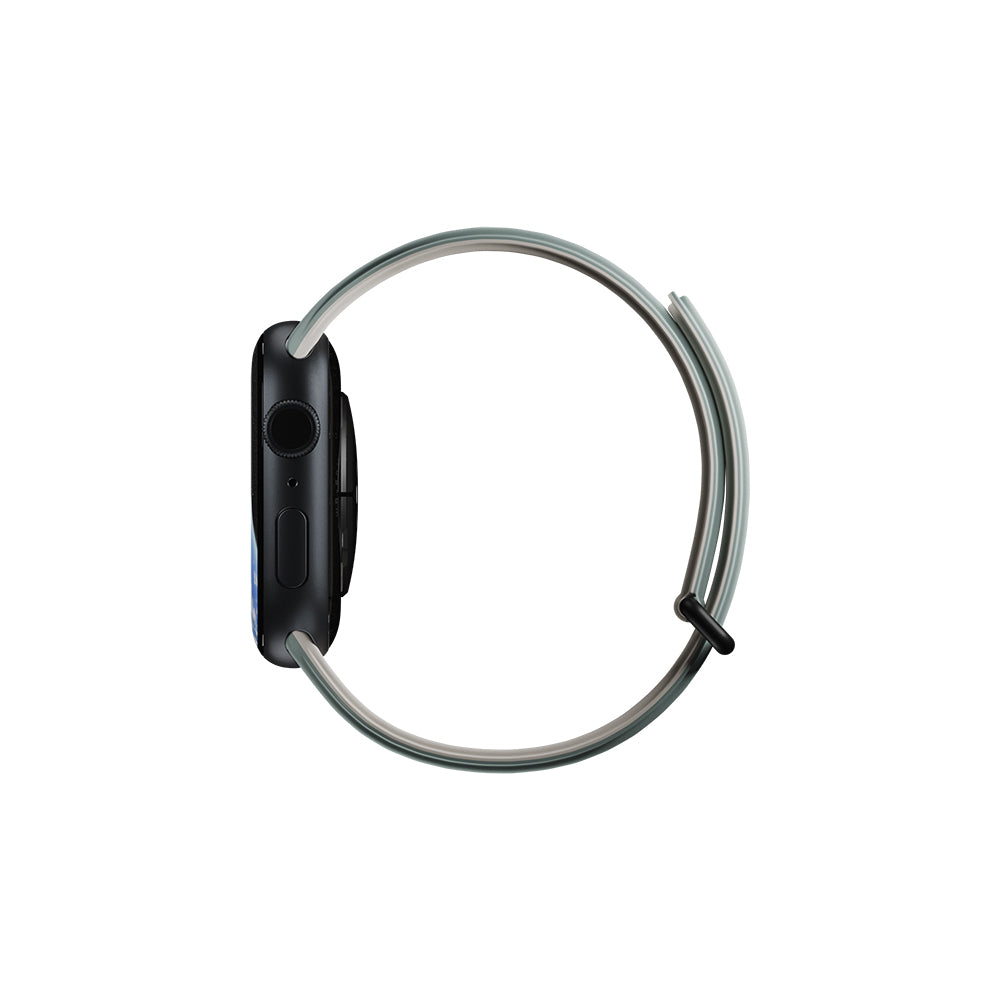 Apple Watch 10 46mm Native Union Active Watch Band Serisi Silikon Kordon Yeşil-Gri