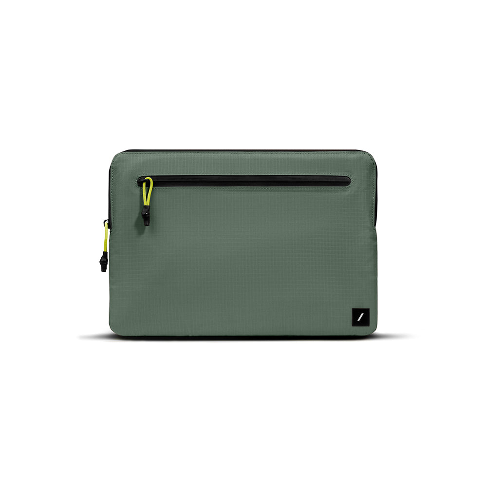 Native Uninon Ultralight Sleeve Serisi Su Geçirmez Ripstop Kumaş 14 inç Macbook Çantası Yeşil