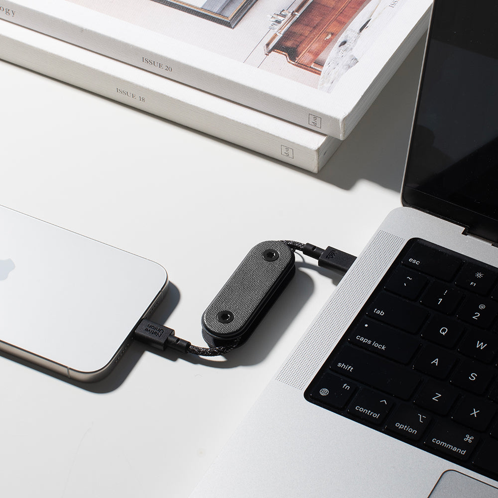 Native Union Pocket Cable Type-C to Type-C Hızlı Şarj Özellikli Anahtarlık Data ve Şarj Kablosu 60W Siyah